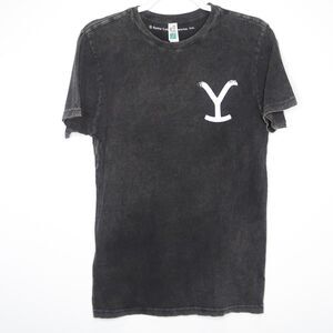 Lane Seven Womens Yellowstone T-Shirt‎ S Faded Gray Cotton Tee